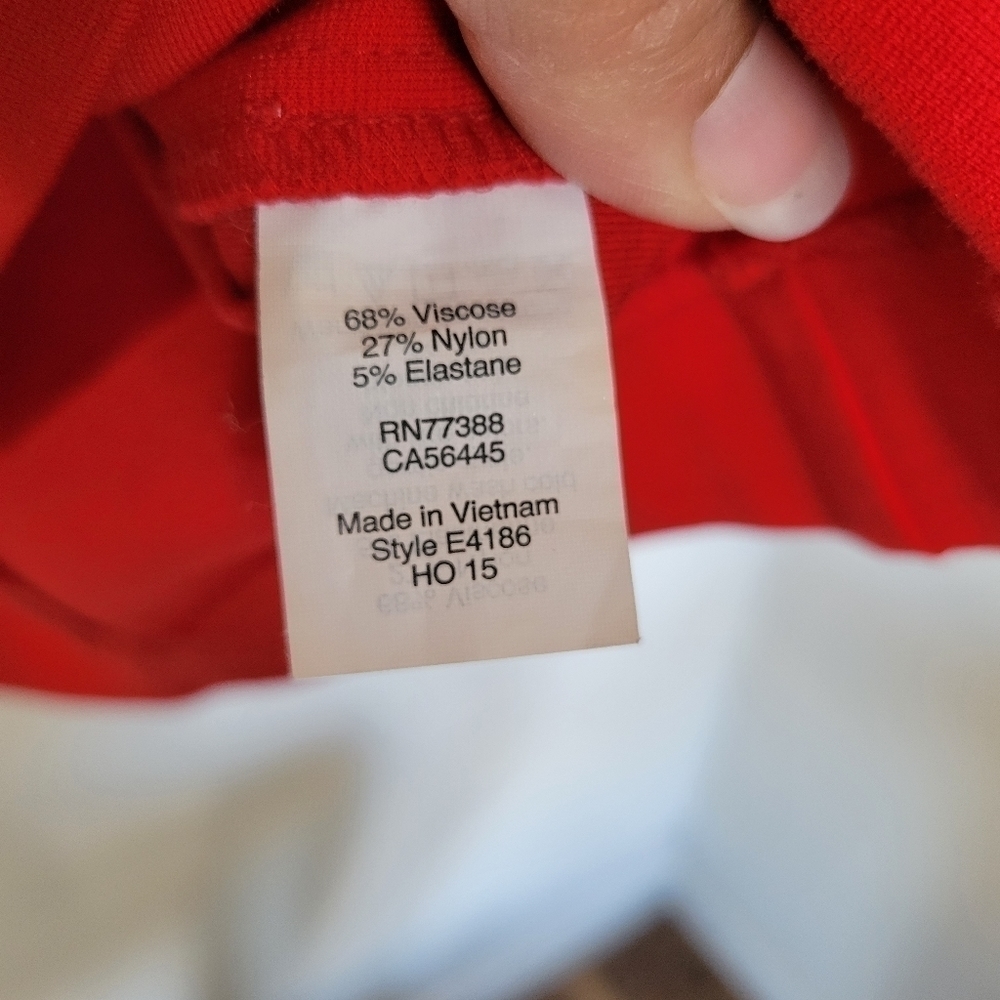 J. Crew Red Fitted Zip Ponte Dress Size 10 - Picture 5 of 9
